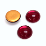 Glass Medium Dome Foiled Cabochon - Round 15MM FUCHSIA