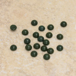 Glass Medium Dome Cabochon - Round 04MM FOREST GREEN