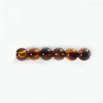 Plastic  Bead - Mixed Color Smooth Round 06MM TORTOISE