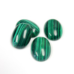 Plastic Cabochon Mixed Color Oval 18x13MM IMITATION MALACHITE