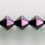 Czech Glass Pearl Bead - Hex/Lantern 12MM AMETHYST 70979