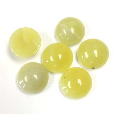 Gemstone Cabochon - Round 12MM JADE OLIVE