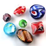 Millefiori Beads Faceted