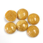 Gemstone Cabochon - Round 12MM YELLOW JASPER