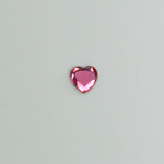 Glass Flat Back Rose Cut Fancy Foiled Stone  - Heart 06MM ROSE