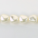 Czech Glass Pearl Bead - Potato 16x14MM WHITE 70401