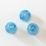 Plastic Bead - Perrier Effect Smooth Round 12MM PERRIER BLUE