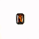 Glass Point Back Tin Table Cut (TTC) Stone - Cushion Octagon 06x4MM SMOKE TOPAZ