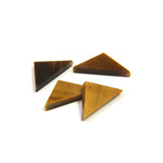 Gemstone Flat Back Flat Top Straight Side Stone - Triangle 14x7MM TIGEREYE