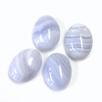 Gemstone Cabochon - Oval 16x12MM BLUE LACE AGATE