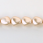 Czech Glass Pearl Bead - Potato 16x14MM DARK ROSE 70425