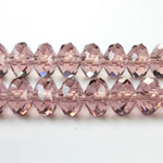 Chinese Cut Crystal Bead - Rondelle 06x8MM LIGHT AMETHYST