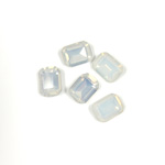 Cut Crystal Point Back Fancy Stone Foiled - Cushion Octagon 08x6MM OPAL WHITE