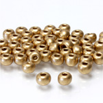 Preciosa Czech Glass Seed Bead - Round 06/0 MATTE GOLD 01710