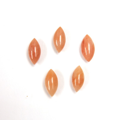 Gemstone Cabochon - Navette 10x5MM AVENTURINE PINK