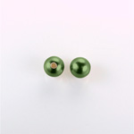 Czech Glass Pearl 1-Hole Ball - 06MM HUNTER GREEN 70958