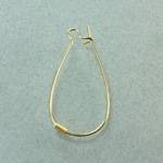 RAW BRASS Kidney Wire with Spring