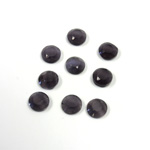 Fiber-Optic Flat Back Stone with Faceted Top and Table - Round 05MM CAT'S EYE GREY