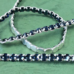 Preciosa Rhinestone Banding with VIVA12&reg; Chaton Rose 1 Row Round 20SS MONTANA-SILVER-WHITE