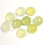 Gemstone Cabochon - Round 09MM JADE LT GREEN