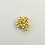 Czech Glass Pearl No-Hole Ball - 1.5MM GOLD