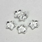 Czech Pressed Glass Bead - Star 12MM CRYSTAL