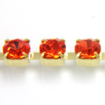 Preciosa Crystal Rhinestone Cup Chain - SS29 HYACINTH-RAW
