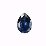 Glass Point Back Foiled Tin Table Cut (TTC) Stone - Pear 15x11MM MONTANA