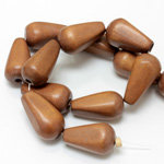 Wood Bead - Smooth Baroque Pear 30x18MM BAYONG