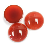 Gemstone Cabochon - Round 18MM CORNELIAN