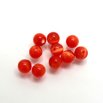 Fiber-Optic 1-Hole Ball - 06MM CAT'S EYE ORANGE