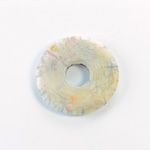 Plastic  Bead - Mixed Color Smooth Round Donut 30MM EARTH MATRIX