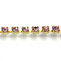 Preciosa Crystal Rhinestone Cup Chain - PP18 (SS8.5) LT ROSE-RAW