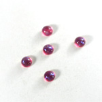 Glass Medium Dome Lampwork Cabochon - Round 05MM MEXICAN OPAL (03560)