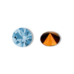 Swarovski Crystal Point Back Foiled Chaton - SS20 AQUAMARINE