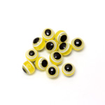 Plastic Eye Bead - Round 08MM YELLOW