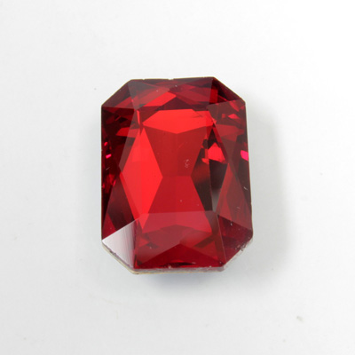 Cut Crystal Point Back Fancy Stone Foiled - Cushion Octagon 27x18.5MM LT SIAM RUBY