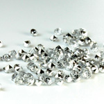 Plastic Point Back Transparent Foiled Chaton - Round 2MM CRYSTAL