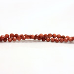 Man-made Bead - Faceted Round 04MM BROWN GOLDSTONE