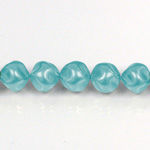Czech Glass Pearl Bead - Baroque Round 04MM AQUA 70436