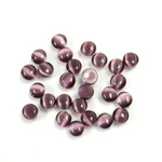 Fiber-Optic Cabochon - Round 04MM CAT'S EYE PURPLE