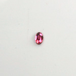 Glass Flat Back Rose Cut Faceted Foiled Stone - Oval 06x4MM ROSE