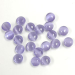 Fiber-Optic Cabochon - Round 05MM CAT'S EYE TANZANITE