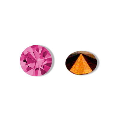 Swarovski Crystal Point Back Foiled Chaton - PP14 FUCHSIA