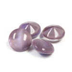 Glass Point Back Buff Top Stone Opaque Doublet - Round 48SS AMETHYST MOONSTONE