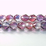 Czech Glass Fire Polish Bead - Round 08MM ROSE-LILAC 91011