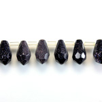 Gemstone Pendant - Faceted Pear 10x6MM BLUE GOLDSTONE