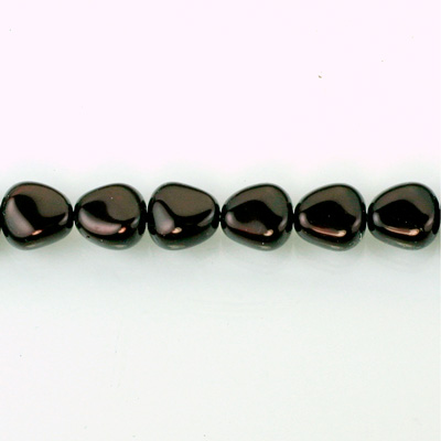 Czech Glass Pearl Bead - Potato 11x9.5MM CHOCOLATE 14325