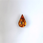 Glass Point Back Foiled Tin Table Cut (TTC) Stone - Pear 06x3.6MM TOPAZ