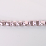 Czech Glass Pearl Bead - Heart 06x6MM LAVENDER 70427